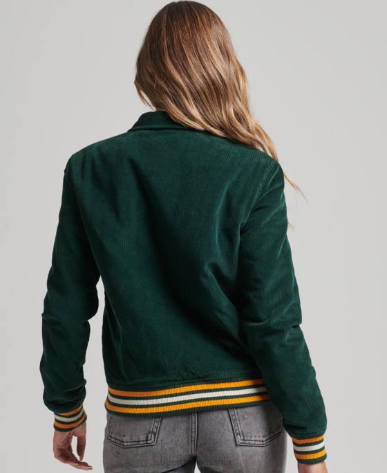 Superdry jachetă bomber snur coach îmbrăcăminte verde femei JX0Z5618