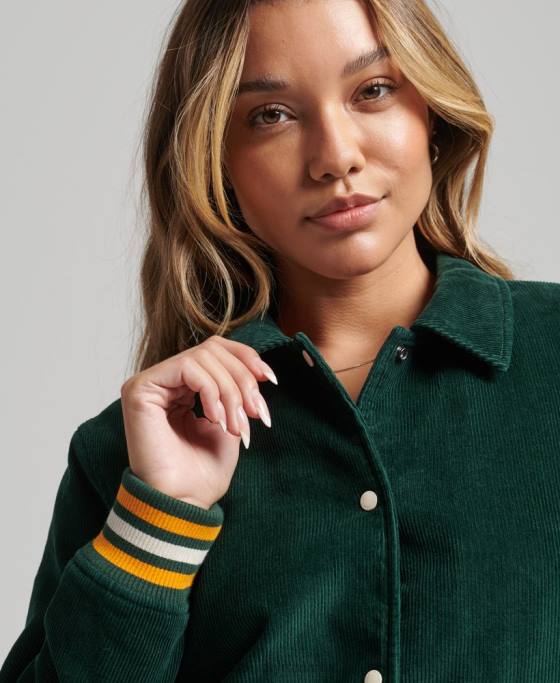 Superdry jachetă bomber snur coach îmbrăcăminte verde femei JX0Z5618