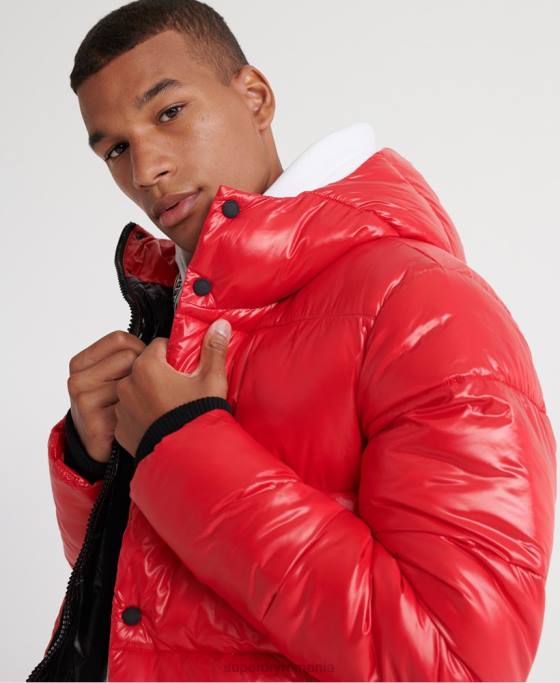 Superdry jachetă bomber strălucitoare îmbrăcăminte roșu bărbați JX0Z1163