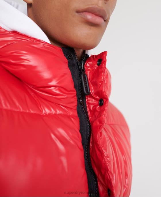 Superdry jachetă bomber strălucitoare îmbrăcăminte roșu bărbați JX0Z1163