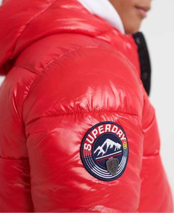 Superdry jachetă bomber strălucitoare îmbrăcăminte roșu bărbați JX0Z1163