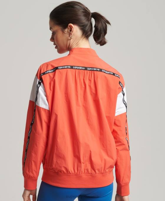 Superdry jachetă bomber supradimensionată tren îmbrăcăminte coral femei JX0Z5489