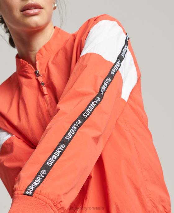 Superdry jachetă bomber supradimensionată tren îmbrăcăminte coral femei JX0Z5489
