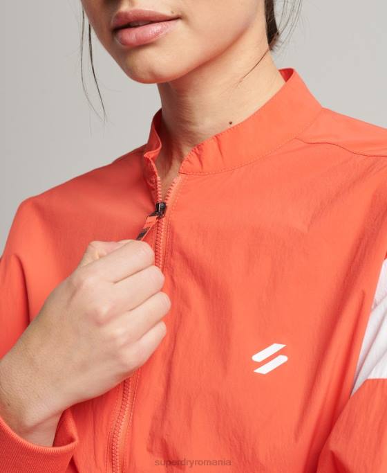 Superdry jachetă bomber supradimensionată tren îmbrăcăminte coral femei JX0Z5489