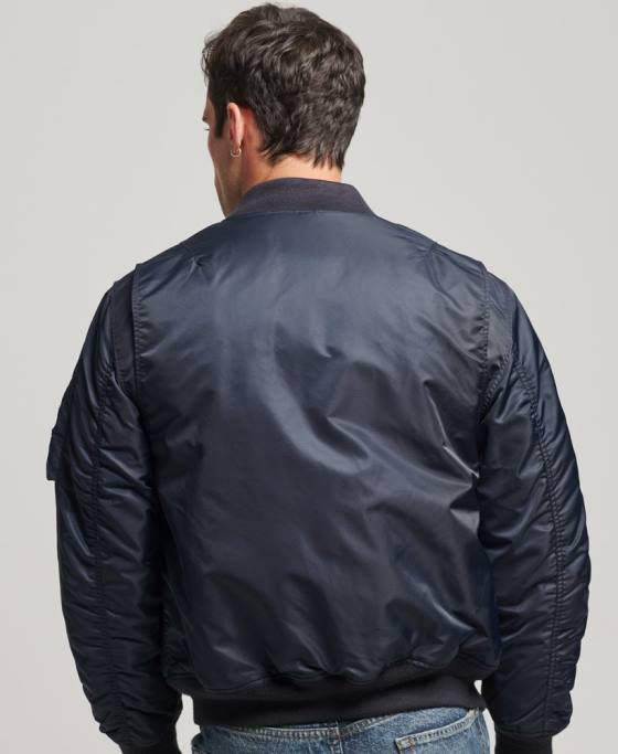 Superdry jachetă bomber vintage ma1 îmbrăcăminte marina bărbați JX0Z4703