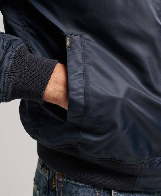 Superdry jachetă bomber vintage ma1 îmbrăcăminte marina bărbați JX0Z4703