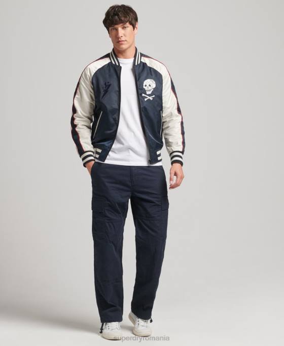 Superdry jachetă bomber vintage sukajan îmbrăcăminte marina bărbați JX0Z4585