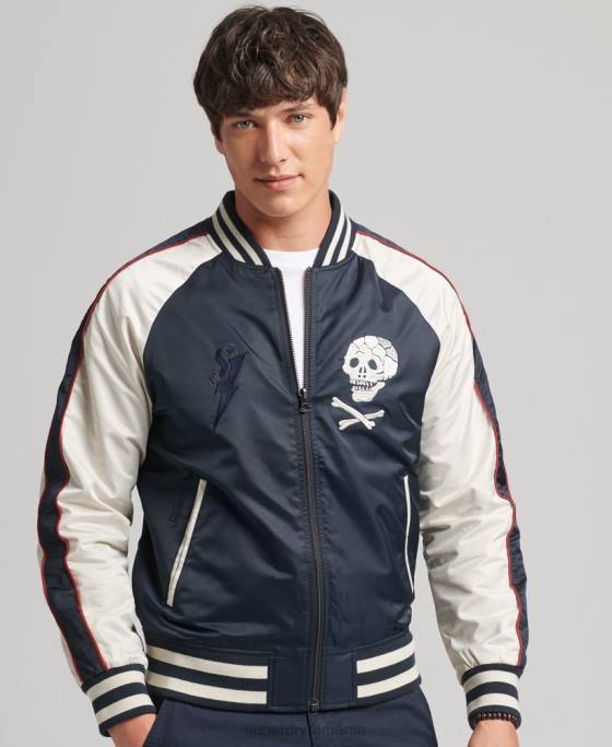 Superdry jachetă bomber vintage sukajan îmbrăcăminte marina bărbați JX0Z4585