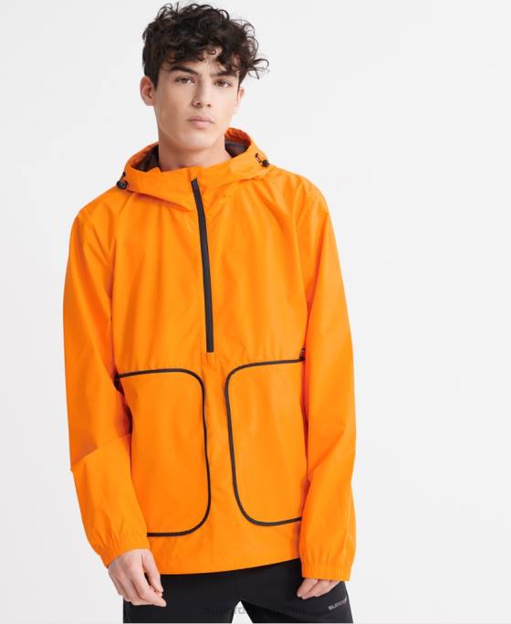 Superdry jachetă cagoule casual îmbrăcăminte portocale bărbați JX0Z4713