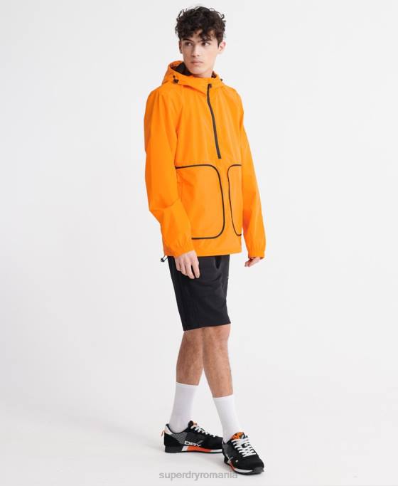 Superdry jachetă cagoule casual îmbrăcăminte portocale bărbați JX0Z4713