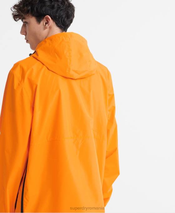 Superdry jachetă cagoule casual îmbrăcăminte portocale bărbați JX0Z4713