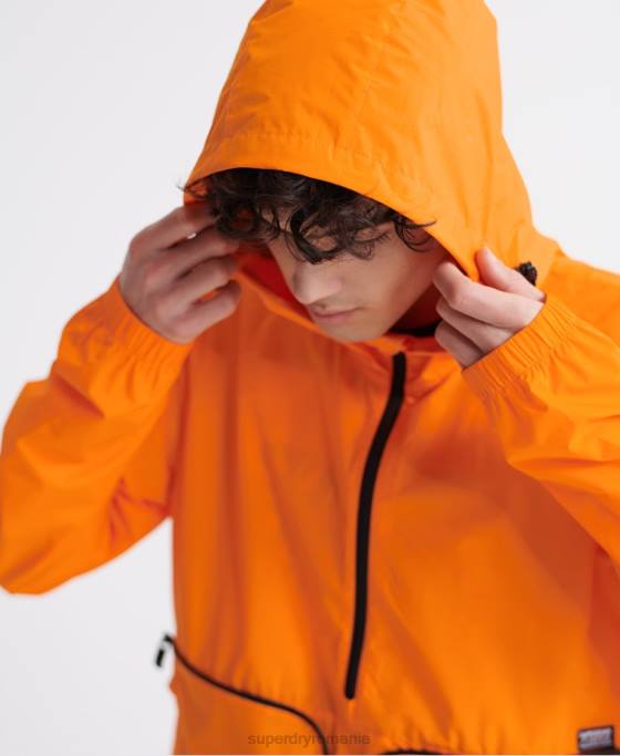Superdry jachetă cagoule casual îmbrăcăminte portocale bărbați JX0Z4713