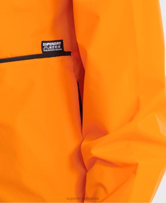Superdry jachetă cagoule casual îmbrăcăminte portocale bărbați JX0Z4713