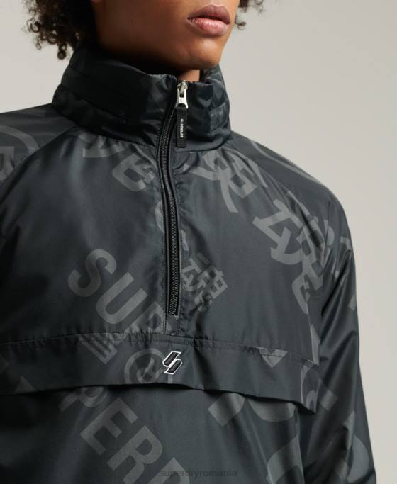 Superdry jachetă casual grafică esențială îmbrăcăminte negru bărbați JX0Z4550