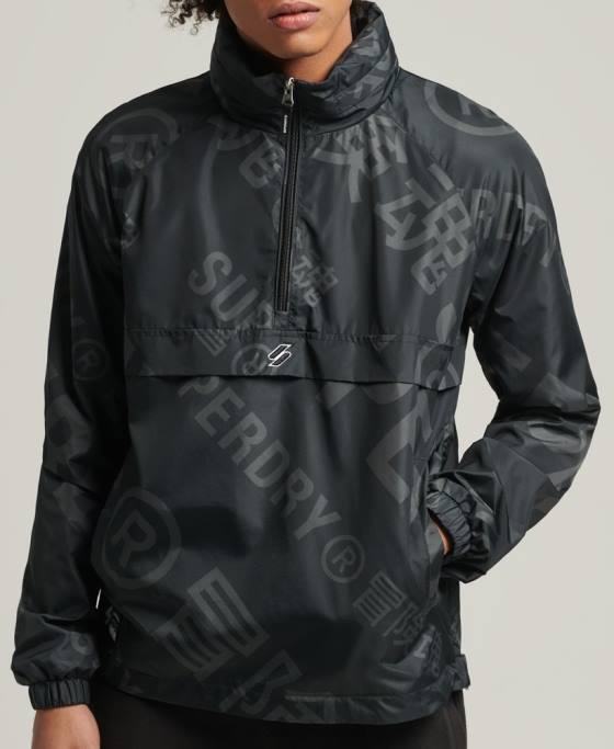 Superdry jachetă casual grafică esențială îmbrăcăminte negru bărbați JX0Z4550