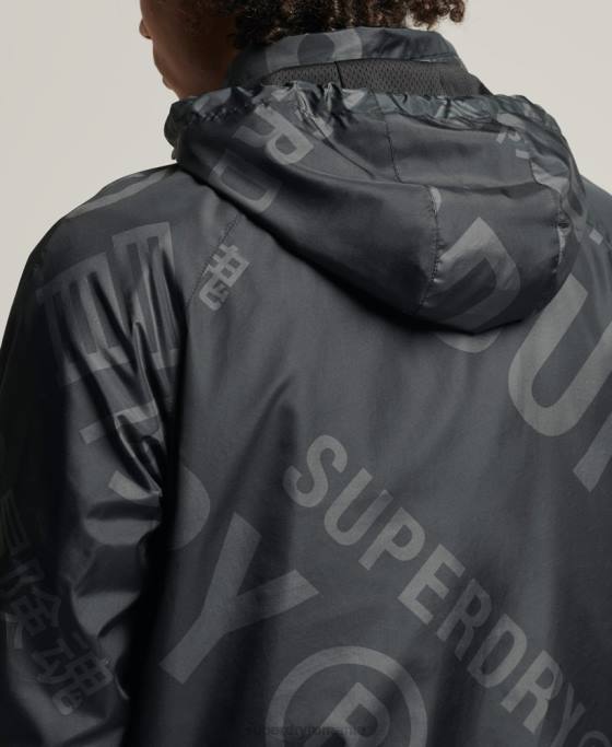 Superdry jachetă casual grafică esențială îmbrăcăminte negru bărbați JX0Z4550