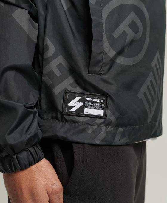 Superdry jachetă casual grafică esențială îmbrăcăminte negru bărbați JX0Z4550