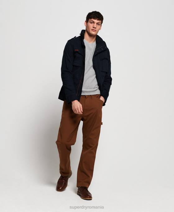 Superdry jachetă clasică de buzunar pentru începători îmbrăcăminte marina bărbați JX0Z4754