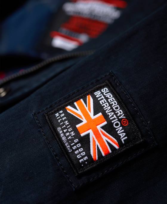 Superdry jachetă clasică de buzunar pentru începători îmbrăcăminte marina bărbați JX0Z4754