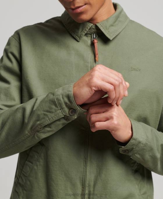 Superdry jachetă clasică harrington îmbrăcăminte kaki bărbați JX0Z905