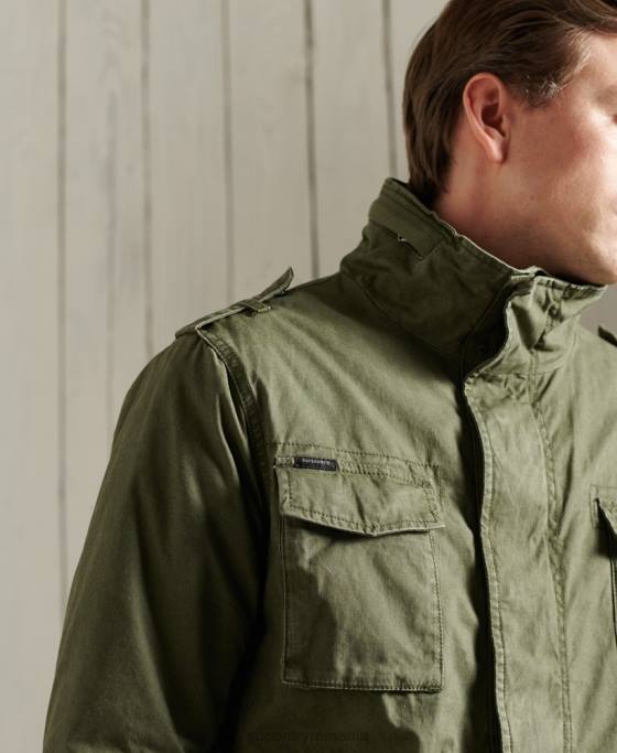 Superdry jachetă clasică pentru începători îmbrăcăminte kaki bărbați JX0Z1164