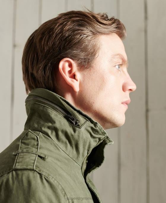 Superdry jachetă clasică pentru începători îmbrăcăminte kaki bărbați JX0Z1164