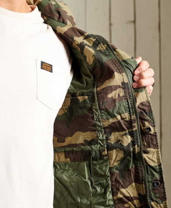 Superdry jachetă clasică pentru începători îmbrăcăminte kaki bărbați JX0Z4619