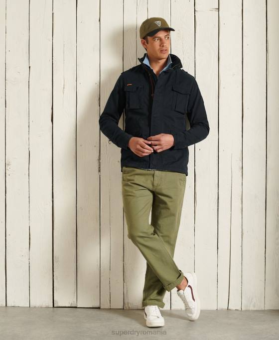 Superdry jachetă clasică pentru începători îmbrăcăminte marina bărbați JX0Z4686