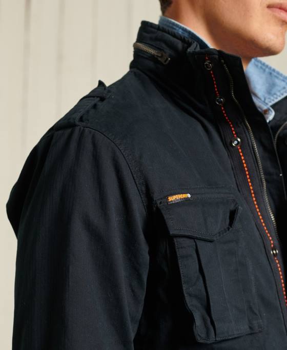 Superdry jachetă clasică pentru începători îmbrăcăminte marina bărbați JX0Z4686