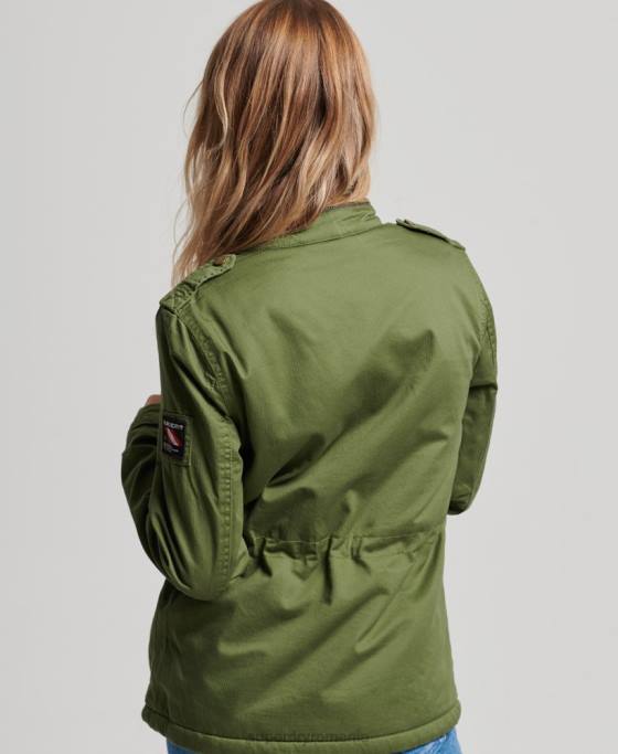 Superdry jachetă clasică rookie borg îmbrăcăminte verde femei JX0Z5588