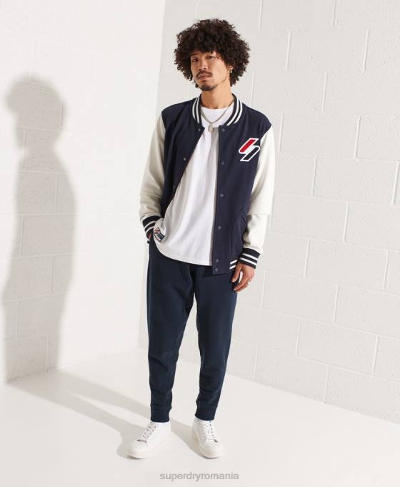 Superdry jachetă cod chenille walk out îmbrăcăminte marina bărbați JX0Z4568