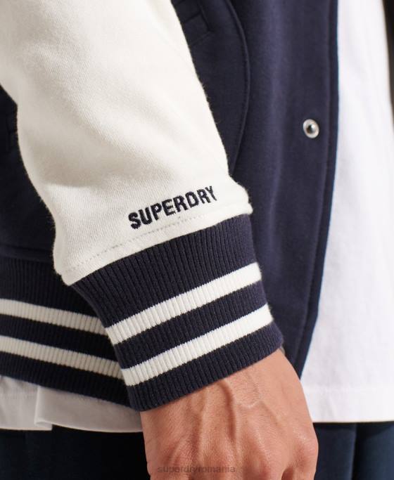 Superdry jachetă cod chenille walk out îmbrăcăminte marina bărbați JX0Z4568
