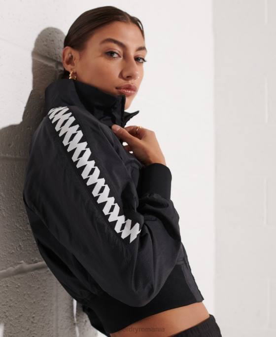 Superdry jachetă code energy sd-windrunner îmbrăcăminte negru femei JX0Z5575