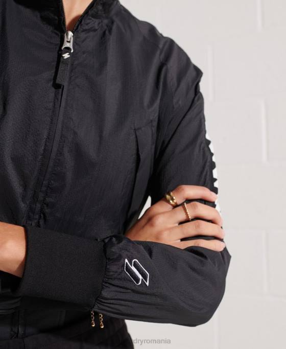 Superdry jachetă code energy sd-windrunner îmbrăcăminte negru femei JX0Z5575