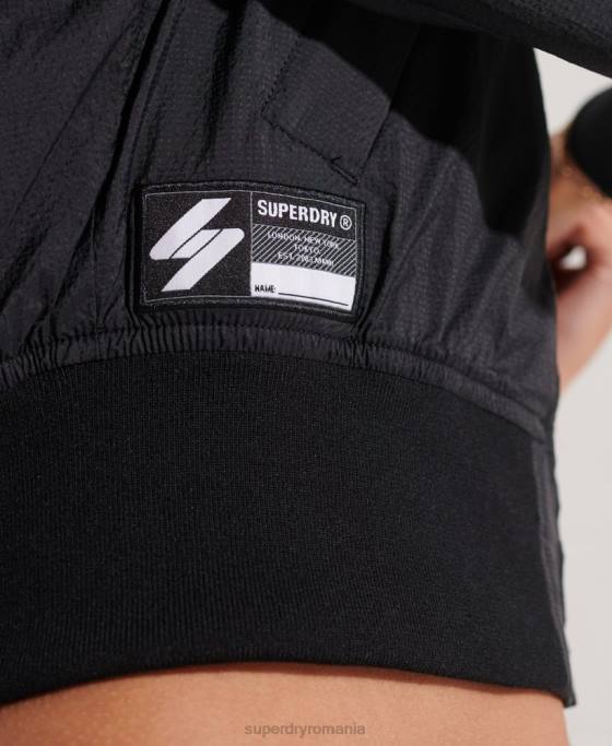 Superdry jachetă code energy sd-windrunner îmbrăcăminte negru femei JX0Z5575