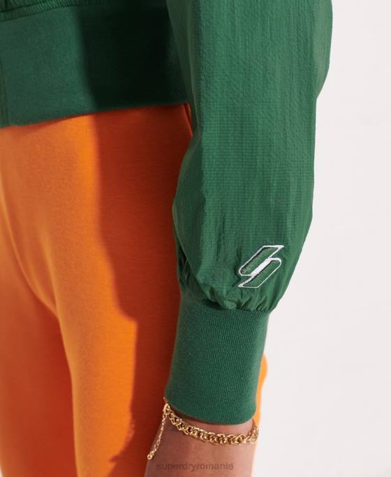 Superdry jachetă code energy sd-windrunner îmbrăcăminte verde femei JX0Z5698