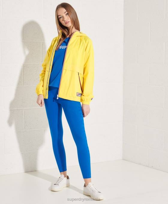 Superdry jachetă code sport ușoară îmbrăcăminte galben femei JX0Z5637