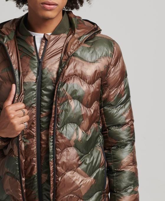 Superdry jachetă cu glugă cu strat mijlociu îmbrăcăminte verde bărbați JX0Z4700