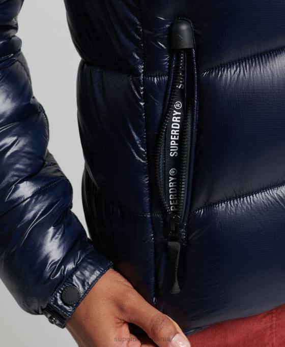 Superdry jachetă cu glugă de munte fuji îmbrăcăminte marina femei JX0Z5629