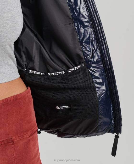 Superdry jachetă cu glugă de munte fuji îmbrăcăminte marina femei JX0Z5629