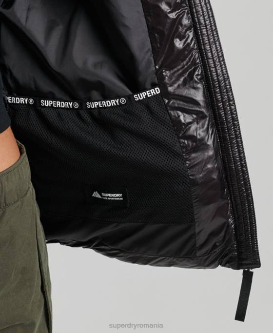 Superdry jachetă cu glugă de munte fuji îmbrăcăminte negru femei JX0Z5610