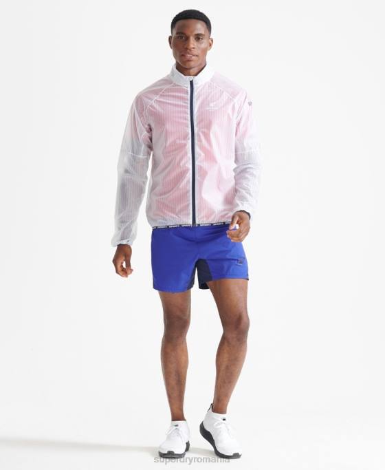 Superdry jachetă cu membrană îmbrăcăminte alb bărbați JX0Z4661