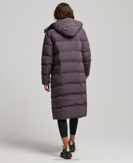 Superdry jachetă căptușită cu paragate tren îmbrăcăminte Violet femei JX0Z6342