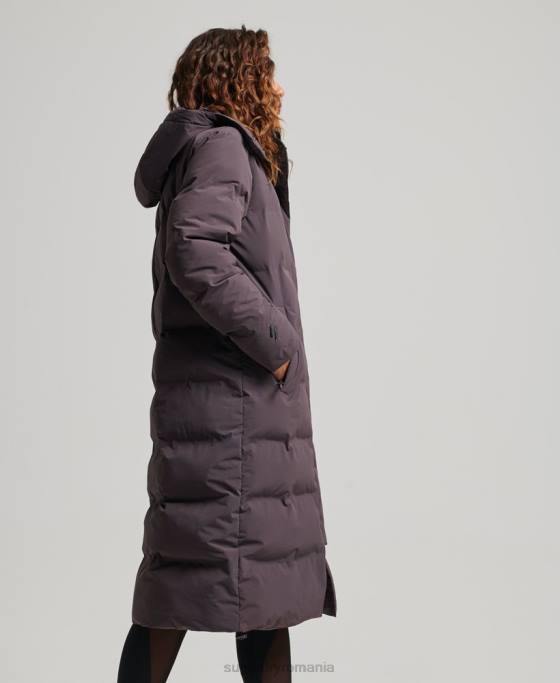 Superdry jachetă căptușită cu paragate tren îmbrăcăminte Violet femei JX0Z6342