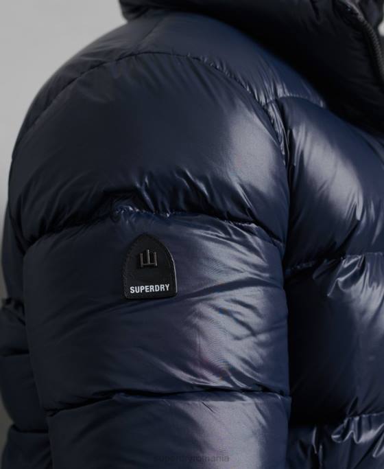 Superdry jachetă căptușită cu puf alpin de lux îmbrăcăminte marina bărbați JX0Z4746