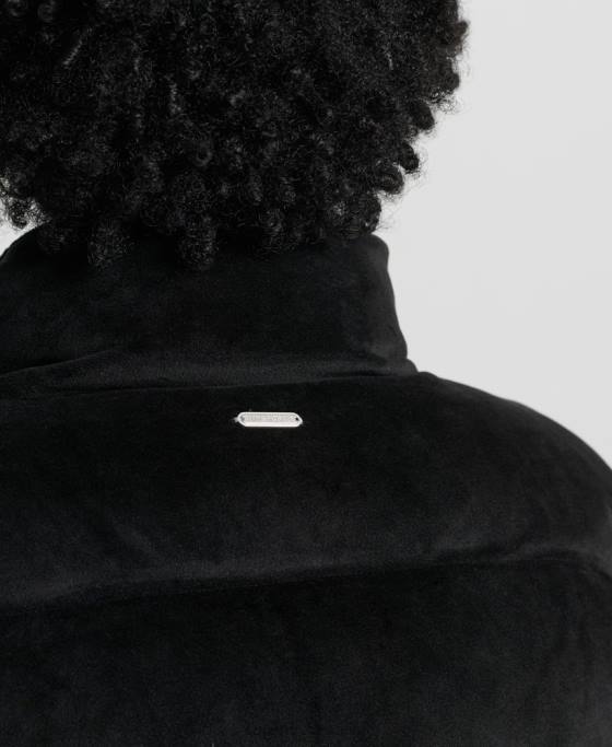 Superdry jachetă căptușită cu puf alpin îmbrăcăminte negru femei JX0Z5630