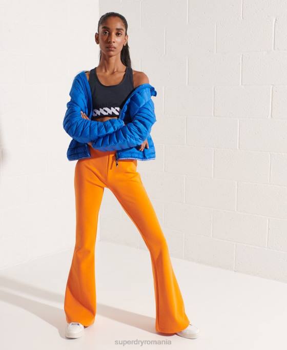 Superdry jachetă căptușită cu puf îmbrăcăminte albastru femei JX0Z5708