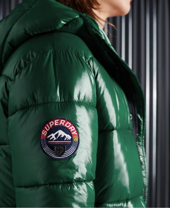 Superdry jachetă căptușită cu strălucire mare îmbrăcăminte verde bărbați JX0Z1169