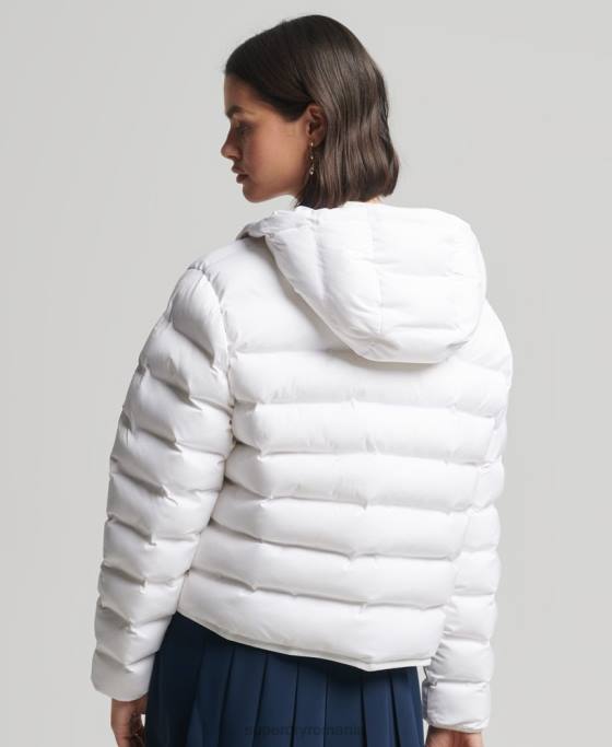 Superdry jachetă căptușită pentru toate anotimpurile îmbrăcăminte alb femei JX0Z5603