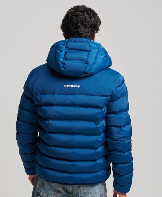 Superdry jachetă căptușită termoetanșată îmbrăcăminte albastru bărbați JX0Z1074